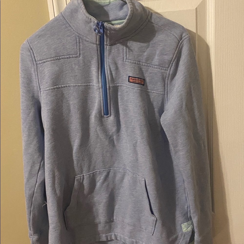 Vineyard Vines Light Blue Quarter-Zip Pullover
